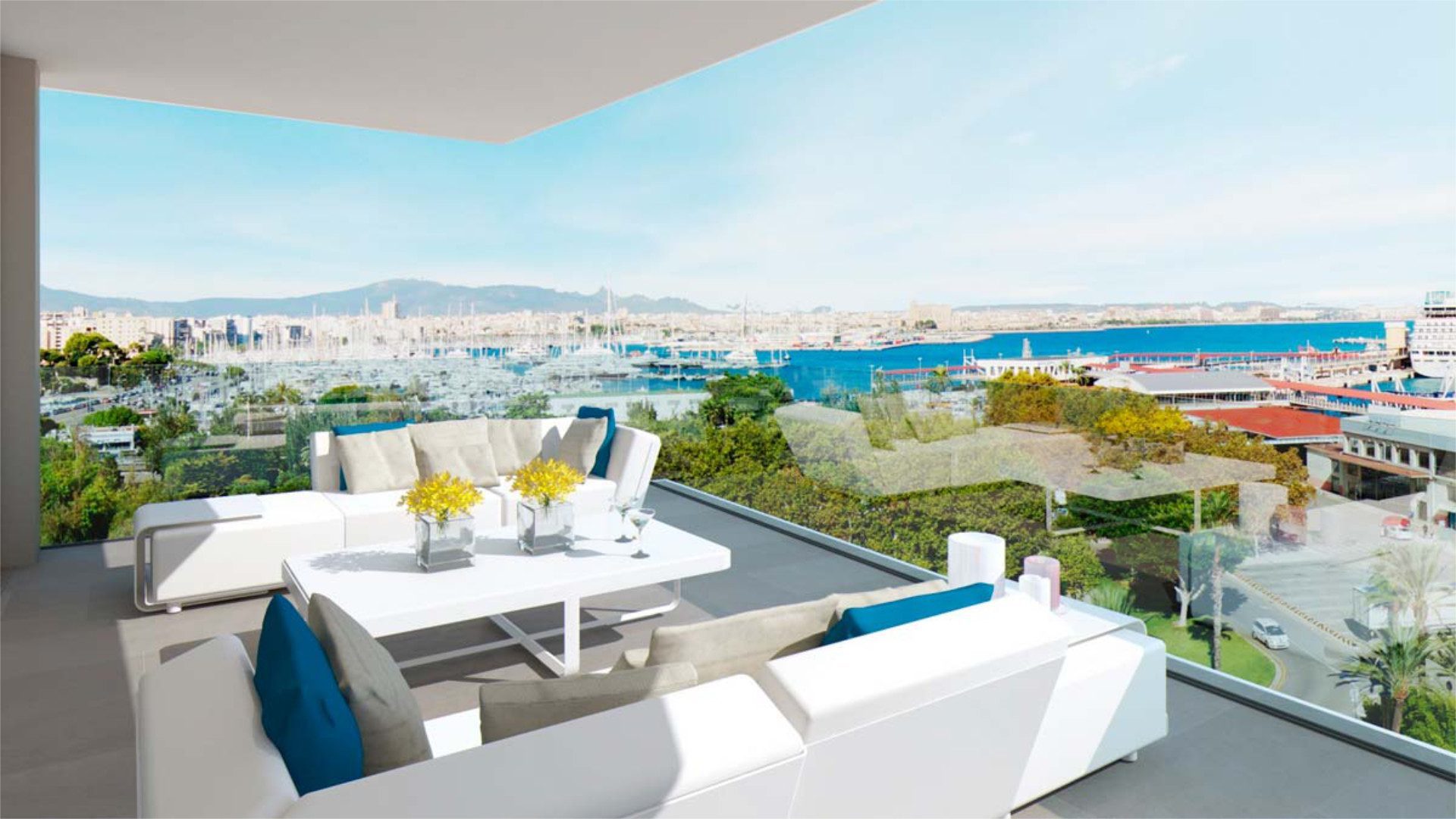 Nuevo piso de lujo con vistas al puerto de Palma, Mallorca